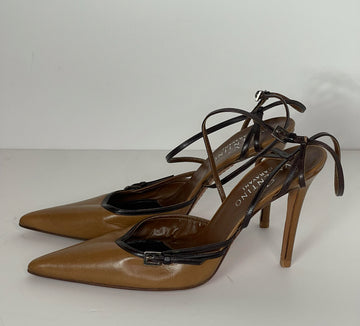 Valentino Strappy Pointed Shoes 40 (B+)