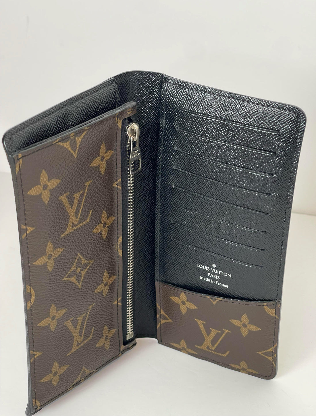 Louis Vuitton Macassar Bi-fold Long  Wallet (A)
